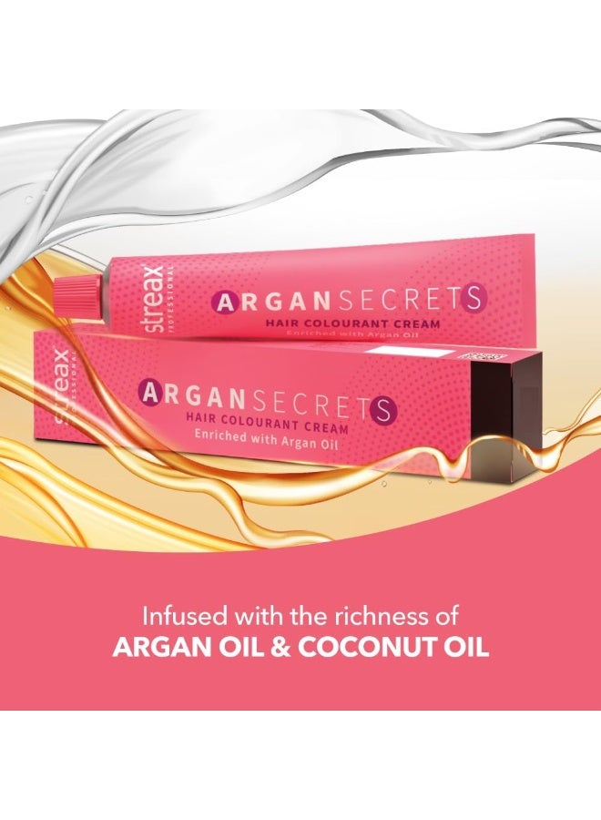 ستريكس كريم تلوين الشعر الاحترافي من ستريكس بزيت الأرغان - بني 4 (60 غرام) - Image 2